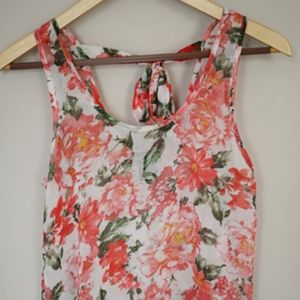 Wet Seal Women's Tank Top Size XS Floral Pink